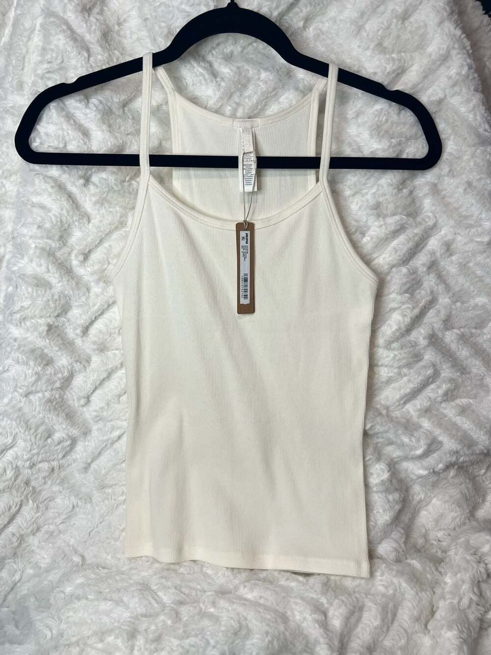 SKIMS Scoop Long Tank Size M Marble Ribbed Cami Top